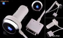 Incarcator auto Apple iPod Nano Classic Touch iPhone 2G 3G 3GS 4G 4 4S foto