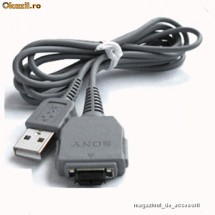 Cablu de date USB ORIGINAL Sony Cyber-Shot DSC-W80/B DSC-W80/W DSC-W80/P DSC-W80HDPR DSC-W85 DSC-W90 DSC-W110 DSC-W120 DSC-W120/P foto