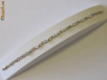 Bratara din aur, 4,03g, cu pietre naturale topaz si diamant foto