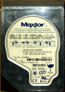 HDD MAXTOR foto
