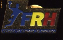 INSIGNA OFICIALA  -FEDERATIA ROMANA DE HANDBAL foto