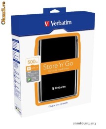 HDD EXTERN VERBATIM 2,5" 500GB USB 2.0 BLACK foto