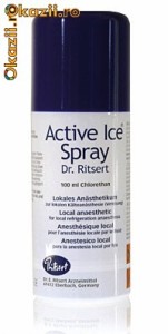 KELEN - ACTIVE ICE spray - Clorura Etil - ideal pt sport (fotbal etc.), tatuaje foto