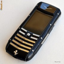 TELEFON VERTU FERRARI ASCENT GIALLO PACHET FULL - POZE REALE foto