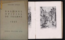 SALONUL  OFICIAL  de toamna,1945, desen, gravura, afis foto