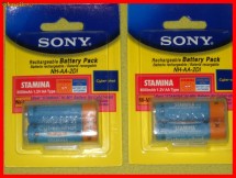 Acumulatori SONY STAMINA de 3000 ,Acumultori R6 = AA .Pret pt 2 bucati= 18 lei foto