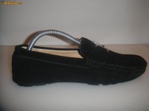 MOCASINI   HERMES  BLACK DIN PIELE CAMOSCIO foto
