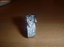 Inel din argint cu cristale swarovski....super oferta foto