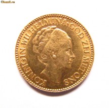 Olanda - 10 Gulden 1933 - Aur 6,73gr. foto