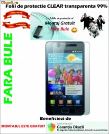 Folie de protectie Samsung Galaxy S2 i9100 MONTAJ GRATUIT foto