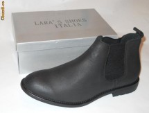 Ghete botine negre casual foto