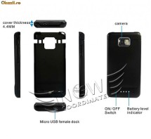 ACUMULATOR EXTERN SAMSUNG I9100 GALAXY S2 !! SIGILAT !! BLACK !! 249 RON !! foto