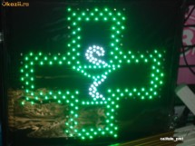 Reclama luminoasa cu leduri- Cruce Farmacie  50/50-Produse noi sigilate foto