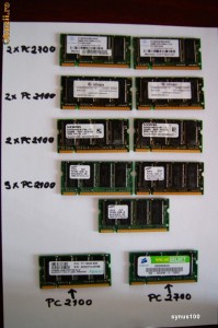 MEMORII   DDR1 256mb PC 2100 SI PC 2700  -diversi producatori foto