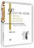 Legea nr. 85/2006 - privind procedura insolventei - 112493 foto