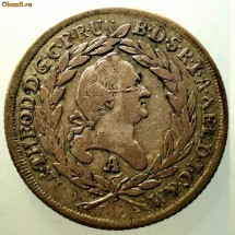 E.208 GERMANIA BAVARIA KARL THEODOR 20 KREUZER 1779 A ARGINT foto