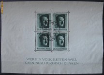 Germania - Colita nr. 7 / 1937 - Aniversare Adolf Hitler  - Stampilata foto