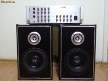 Statie de amplificare audio PW-20A (2 x 90W/4&Omega;) si boxe cu difuzoare domotec de 380W putere foto