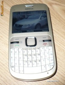 Nokia C3-00 Golden White - Impecabil - la cutie foto