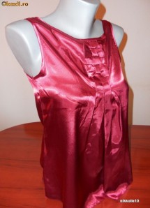 Top/ Bluzita dama din satin Dorothy Perkins culoare Ruby Red mas. M/L foto