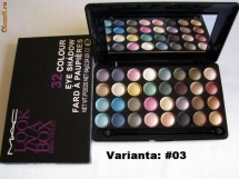 Set machiaj MAC  - Trusa Machiaj 32 culori + Trusa 8 pensule + Fond de ten Mineralize Satinfinish SPF 15 Foundation + Rimel 2 in 1 XXL Volum+Alungire foto