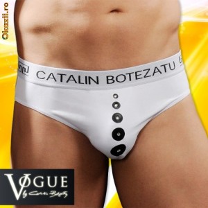 Chiloti cu Push-Up Catalin Botezatu - alb SBP1 foto