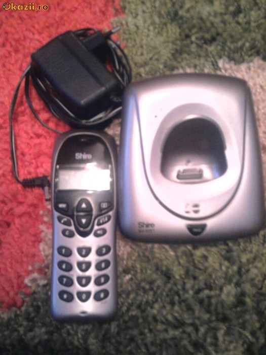 Vand telefon de casa portabil marca SHIRO foto mare