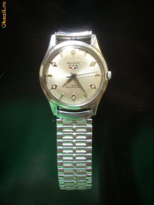 Benrus Tricolor Automatic / Stare excelenta, Raritate! foto mare