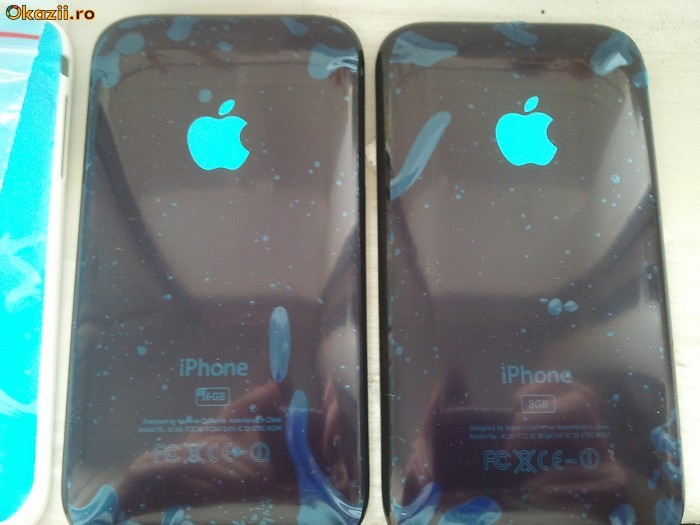 Spate iphone 3G/3GS 8/16GB alb si negru foto mare