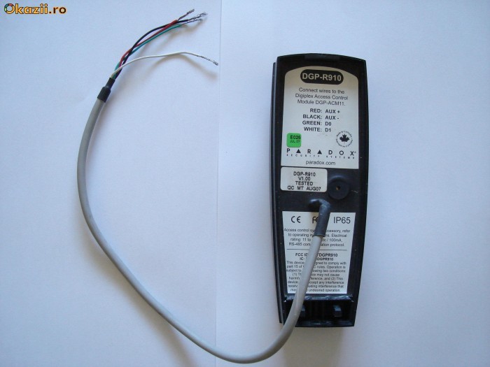 DGP-R910 cititor de proximitate pentru sisteme control acces Paradox foto mare