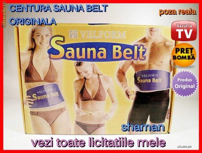 SAUNA BELT VELFORM CENTURA PENTRU SLABIT.ORIGINAL VAZUT LA TV.UN CADOU DEOSEBIT.SUPERPROMOTIE,PROFITA ACUM ! LIVRARE GRATUITA.BUCURESTI MILITARI foto mare