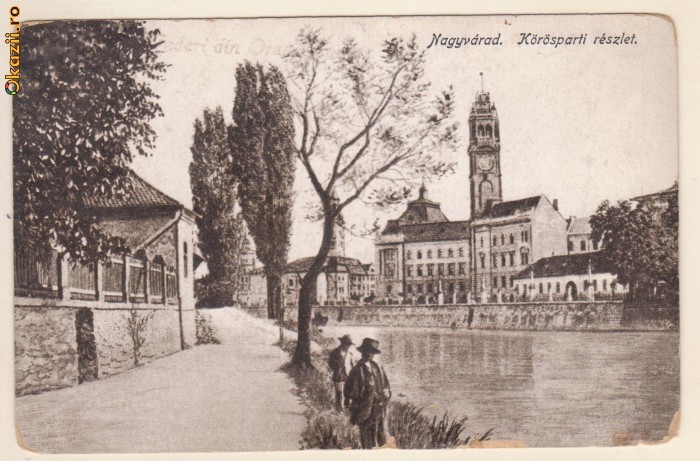 Oradea - ilustrata maghiara foto mare