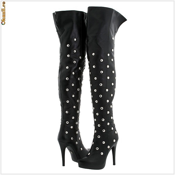 *** Cizme BLACK ROOSTER, Dama / Femei, PIELE, 100% AUTENTIC, SHEEN-AURORA *** foto mare
