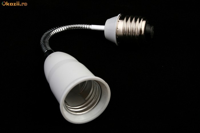 Extensor flexibil pentru bec E27 foto mare