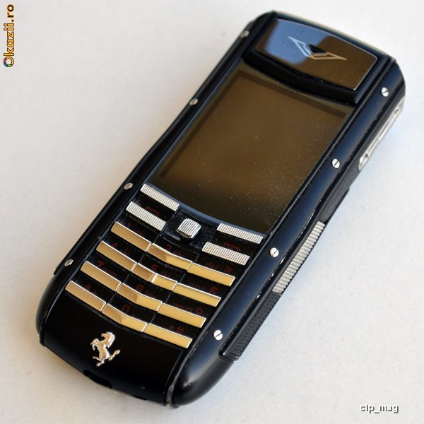 TELEFON VERTU FERRARI ASCENT GIALLO PACHET FULL - POZE REALE foto mare