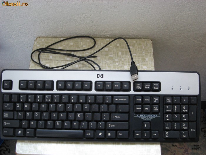 Tastatura HP KU-0316 pe USB foto mare