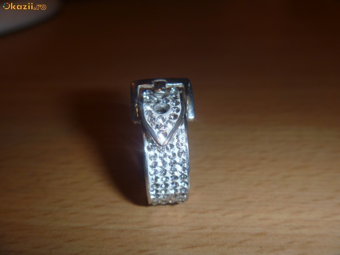 Inel din argint cu cristale swarovski....super oferta foto mare