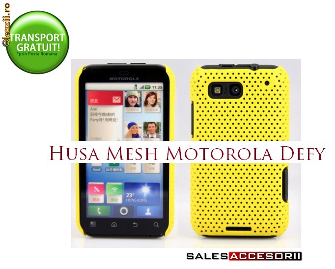 HUSA PERFORATA AIR MESH MOTOROLA DEFY MB525 - TRANSPORT GRATUIT foto mare