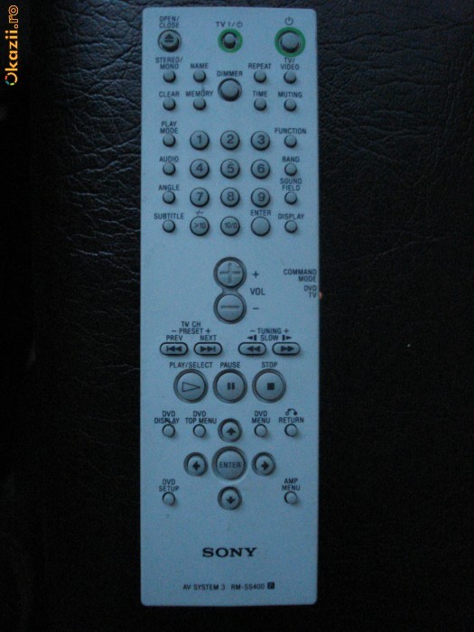 telecomanda DVD/TV SONY RM-SS400 foto mare