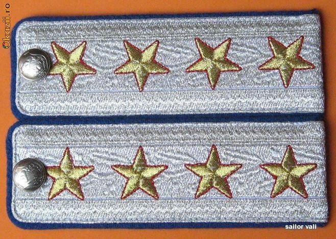 epoleti (grade militare) general cu 4 stele jandarmi - rari foto mare