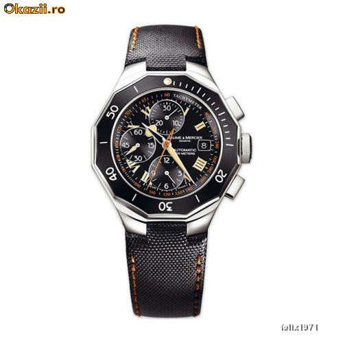 Ceas barbatesc Baume Mercier Riviera cronograf MOA8797 nou in cutie 1449 euro !!! foto mare