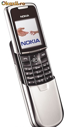 NOKIA 8800 SILVER SIGILAT 0 MIN - PENTRU COLECTIONARI - ATENTIE - PRET 999 EURO !! foto mare