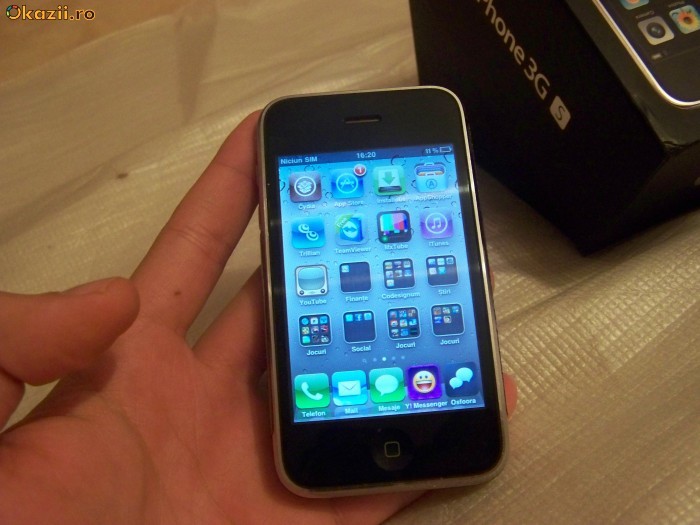 iphone 3gs 16gb  alb/white foto mare