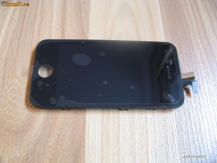 TouchScreen ( Geam ) Digitizer +  LCD Retina  Display   Apple iPhone 4 Black  Negru Original foto mare