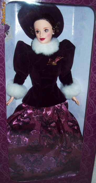Holiday Traditions Barbie 1996, Editie Speciala Hallmark pentru colectionari - noua in cutie mare stil carte, deosebita foto mare