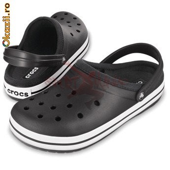 Crocband Lined unisex black (102B) foto mare