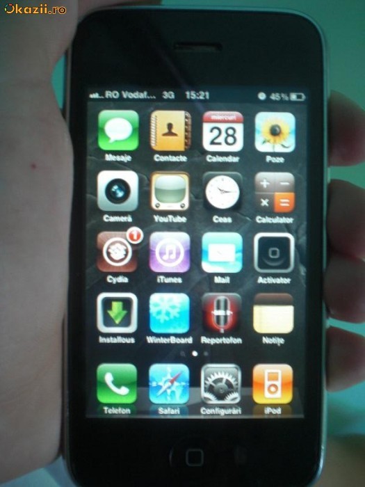 Vand/Schimb Iphone 3g 8gb White foto mare