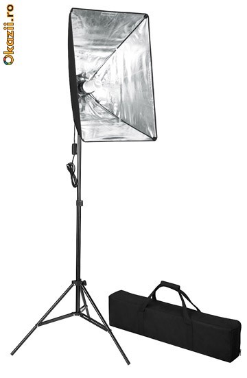 Kit Studio: Trepied + Blitz Studio + Softbox 60cm x 40cm foto mare