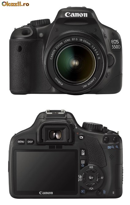 Canon EOS 550D KIT EF-S 18-55MM IS  filmare FULL HD SIGILAT CUTIE!!! MADE IN JAPAN!!! foto mare