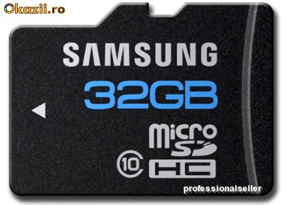 Card microsd/SDHC 32 GB Class 10 SAMSUNG foto mare